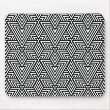 Déco-Dreieck Schwarz/Weiß Nahtloses Muster
