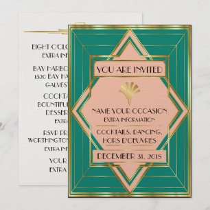 Déco Gala Contemporain Invitation