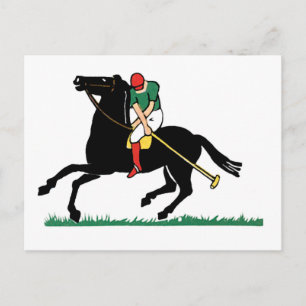 Deco-Horse-Polo Postkarte