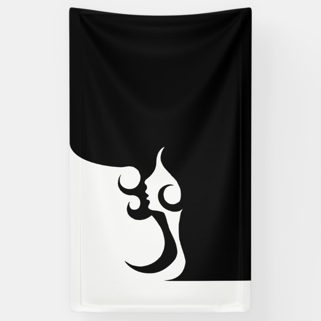 Deco Mod Frau Banner (Vertikal)