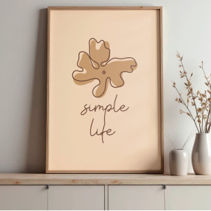 Déco murale minimaliste Simple Life