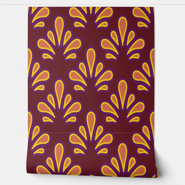 Deco Ploomf Yellow Tapete (Abrollen)