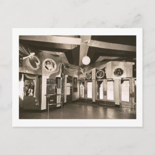 Deco-Theaterfoyer im Vintage-Stil Postkarte