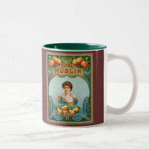 Déco Tissu Étiquette Art Royal Muslin Coffee Mug