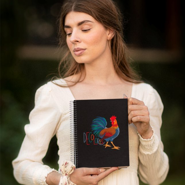 DeColores Cursillo Farbenfrohe Rooster Notizbuch (Von Creator hochgeladen)