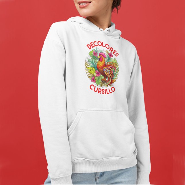 DeColores Cursillo Hahn Monstera Blätter Blumen Hoodie (Von Creator hochgeladen)