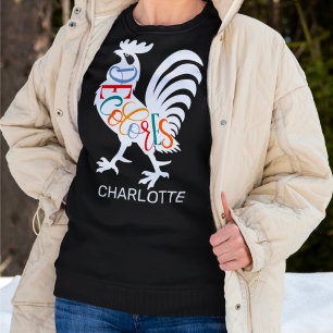 DeColores Cursillo Hahn Weiße Silhouette Sweatshirt