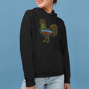 DeColores Cursillo-Hahn-Wortwolke Hoodie