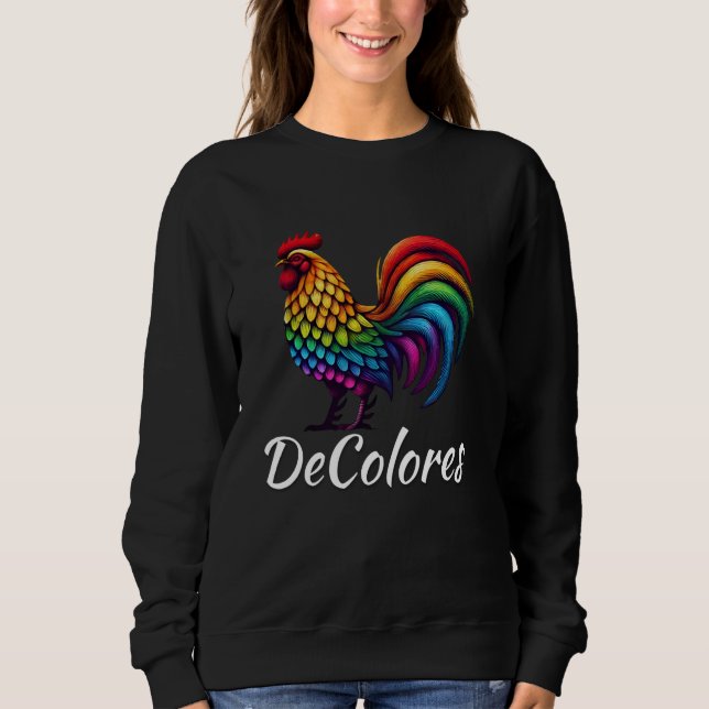 DeColores Cursillo Raibow Rooster katholisch Sweatshirt (Vorderseite)
