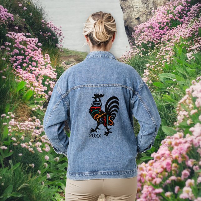 DeColores Cursillo Rooster Black Silhouette Jeansjacke (Von Creator hochgeladen)