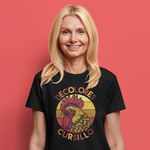 DeColores Cursillo Rooster mit gestörtem Sonnenunt T-Shirt
