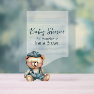 Décontracté Charming Baby shower Thème Acrylique S