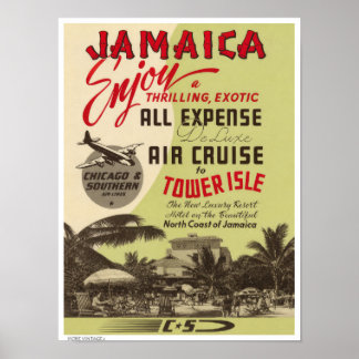 DÉCOR : AFFICHE DE VOYAGE VINTAGE MCM