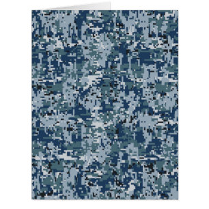 Décor de camouflage numérique bleu marine