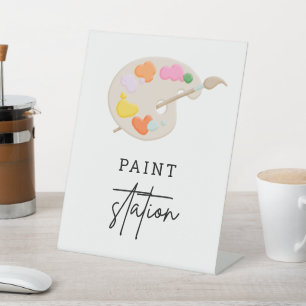 Décor de fête d'anniversaire Paint Panneau de st