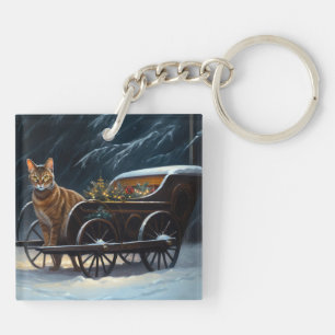 Décor de Noël Abyssinian Snowy Sleigh Ride