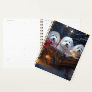 Décor de Noël Coton De Tulear Snowy Sleigh