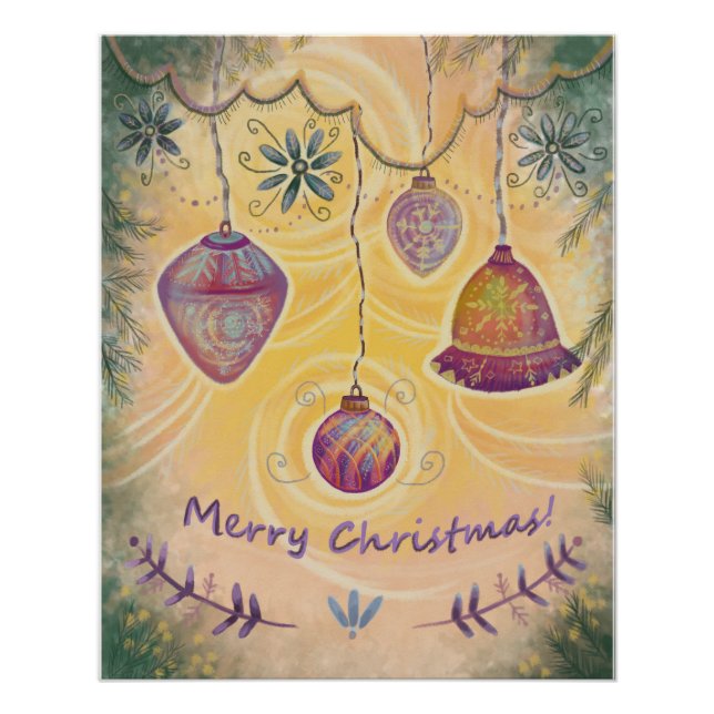 Décor de Noël et Poster d'arbre (Devant)