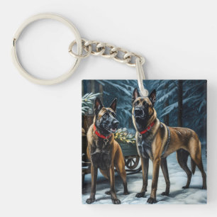 Décor de Noël Malinoi Snowy Sleigh