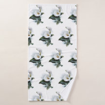 Décor de salle de bain élégant avec lys calla flor