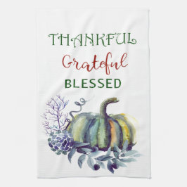 Décor de serviette de cuisine d'automne de