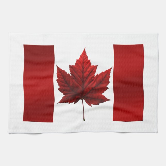 Décor de serviette de thé du Canada de serviette (Horizontal)