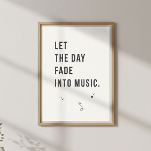 Décor de soirée calme. Affiche de chambre minimali
