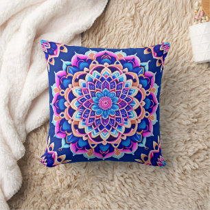 Décor de style Boho en mandala Coussin symétrique