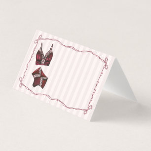 Décor de table pour carte de douche lingerie Bourg
