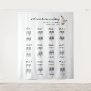 Décor de tapisserie Mariage floral romantique