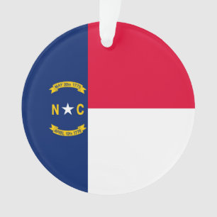 Décor design du drapeau de l'État de Caroline du N