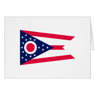 Décor design du drapeau de l'État de l'Ohio