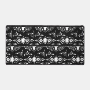 Décor d'ornement gothique antique noir blanc