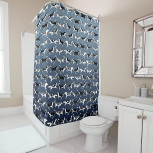 Décor enroué enroué de Bath de Malamute de rideau