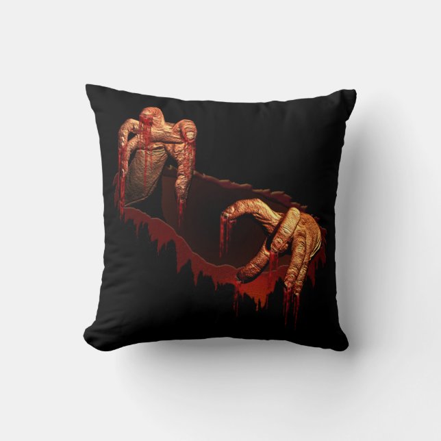 Décor Halloween Zombie Coussin Gory Halloween (Recto)