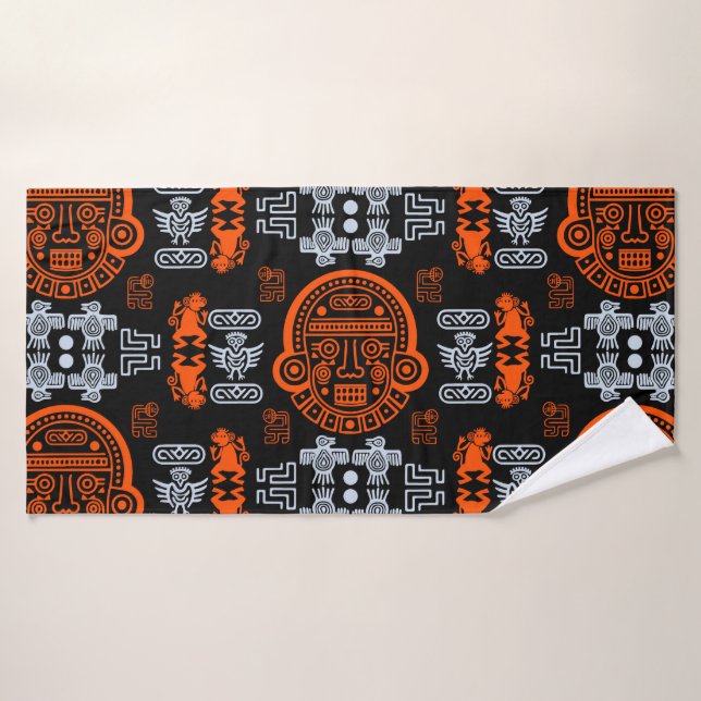 Décor intérieur inca Aztec (Serviette de bain)
