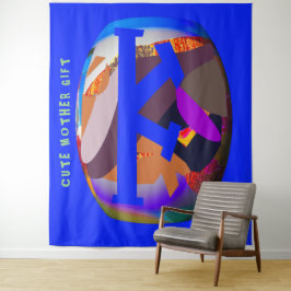 DECOR_NIEDLICH MOTHER GIFT_medium blue _RMDESIGNFL Wandteppich