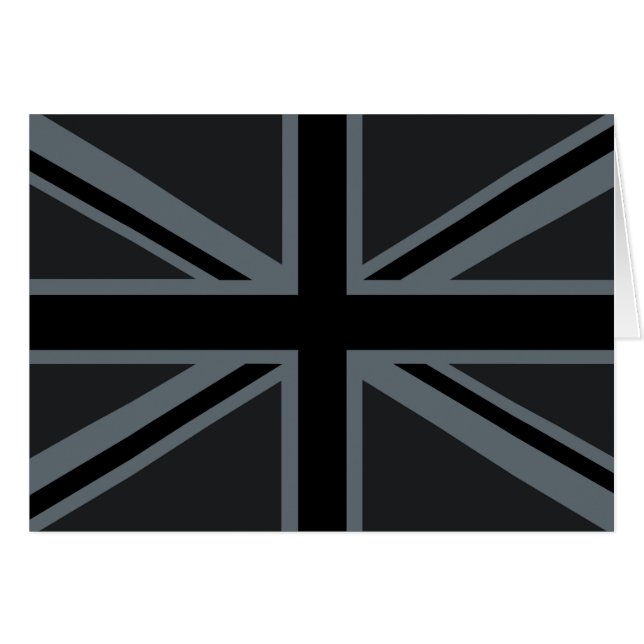 Décor noir Union Jack British (Devant horizontal)