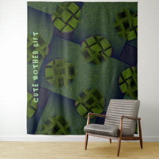 DECOR_Room_NIEDLICH MOTHER GIFT_olive_RMDESIGNFLO5 Wandteppich