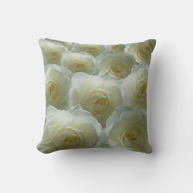 Décor rose Rose blanche Coussin Coussin (Recto)
