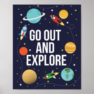 Decor Space wall, Space, wall decor Plakat