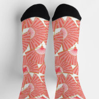 Decora Pink Japanische Geisha Fächer Muster