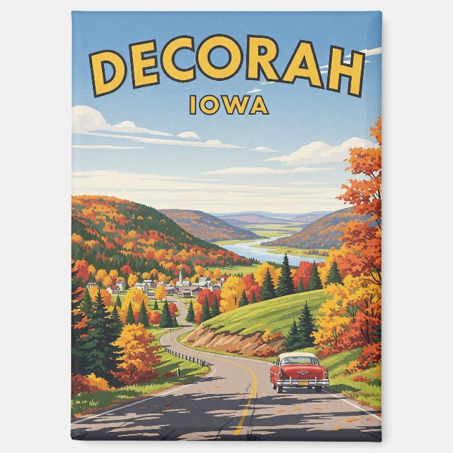 Decorah Iowa Travel Magnet (Vorderseite)