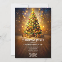 Decorated Christmas Tree Holiday Party