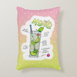 DÉCORATIFS COUSSINS ACCENTUÉS - ART DE COCKTAIL RECETTE MOJIT