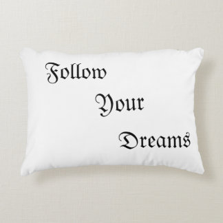 Décoratifs Coussins avec la mention "Suivez vos rêves"