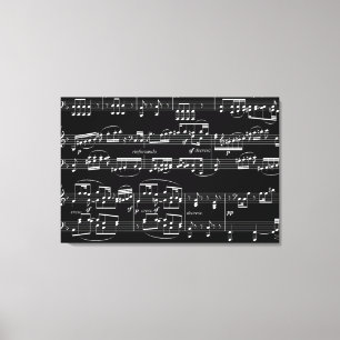 decorating with musical notes leinwanddruck