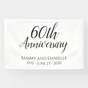 Décoration de bannière pour fête du 60e anniversai