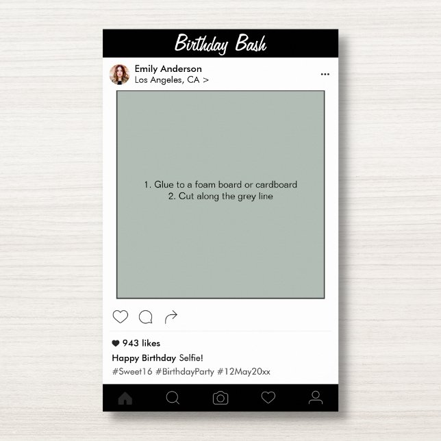 Décoration de cadre de photomaton pour fête d'anni (Créateur téléchargé)