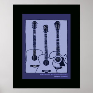 décoration de guitares acoustiques